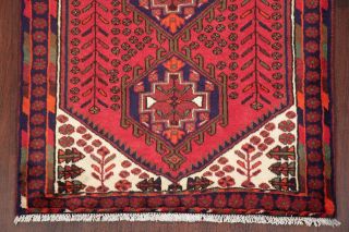 3x5 Geometric Tribal Vintage Hamedan Persian Area Rug Hand - Knotted Oriental Wool 6