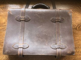 Vintage WWII Case Navigation dead reckoning pilots briefcase leather A - 4 gear 5