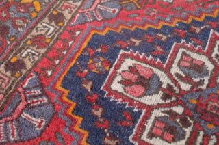 Antique Caucasian Wool Rug 6.  5 ' Persian Geometric Animal Motif H/Weaved 30s Chic 4