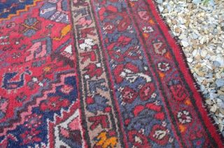 Antique Caucasian Wool Rug 6.  5 ' Persian Geometric Animal Motif H/Weaved 30s Chic 5