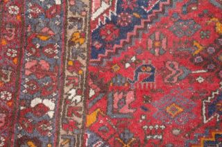 Antique Caucasian Wool Rug 6.  5 ' Persian Geometric Animal Motif H/Weaved 30s Chic 9