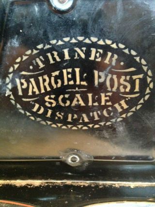 Antique Triner Steel Scale POSTAL Dispatch Parcel Post Scale Vintage 5