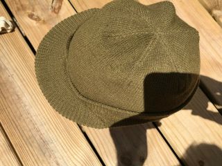 100 WW2 Jeep or Mechanics Wool Knit Cap,  Size Large,  From Estate 4
