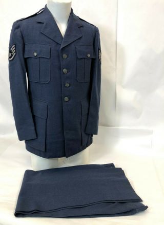 Vintage 1950 Eisner Wool Usaf Air Force Wool Korea War Dress Uniform 40 Rp 36x31