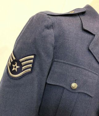 Vintage 1950 Eisner Wool USAF Air Force Wool Korea War Dress Uniform 40 RP 36x31 3