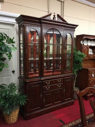 Pennsylvania House Cherry Lighted China Cabinet - Available