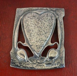 Liberty & Co Art Nouveau Design Solid Silver Buckle