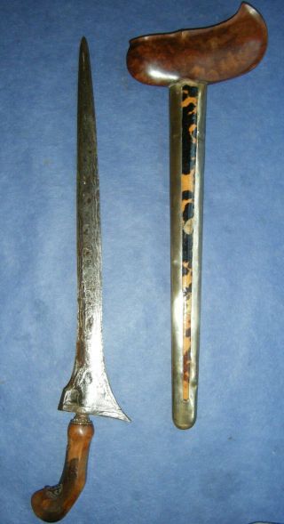 An Antique Keris From Java,  Solo,  Kris,  No Sword,  Dagger,  Knife