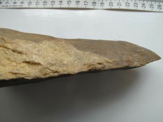 Palaeolithic flint large hand axe approx 1kg labelled Boscombe Station 3