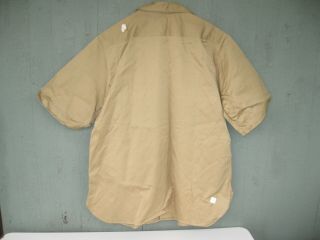 Vintage WWII Military Uniform Shirt Short Sleeve Khaki Size 16½ OLD STOCK 4