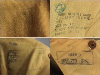 Vtg 1952 Korean War Canadian Army Wool Uniform Jacket Sz 9 Pants Sz 9 5463A 10