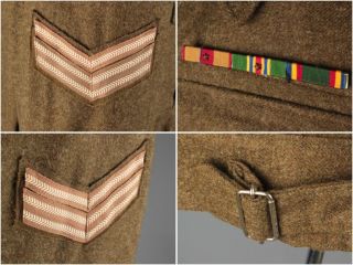 Vtg 1952 Korean War Canadian Army Wool Uniform Jacket Sz 9 Pants Sz 9 5463A 12