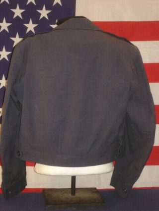 KOREAN WAR U.  S.  AIR FORCE IKE JACKET,  SIZE 44,  1949 DATED,  BULLION COLLAR DISK 6