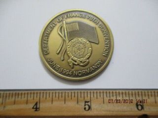 WW2 D - Day 50th Challenge Coin American Legion 1944 1994 Normandie 3