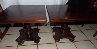 Pine Ethan Allen Old Tavern End Tables / Side Tables (T754) 4