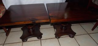 Pine Ethan Allen Old Tavern End Tables / Side Tables (T754) 6