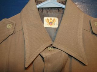 WWII UNIFORM SHIRT OFFICER AIRBORNE PINKS RARE 2