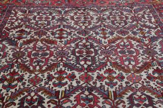 Vintage Heriz Serapi Persian Area Rug 8x12 All - Over IVORY Oriental Hand - Knotted 5