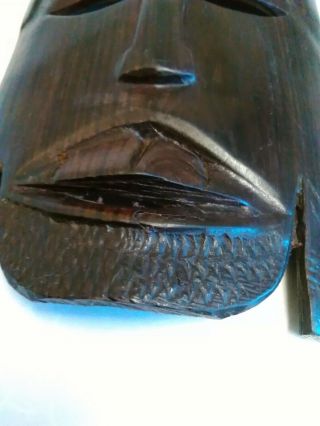 Vintage African Tribal Hardwood Wall Mask 2