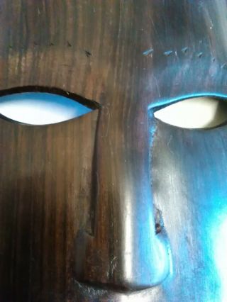 Vintage African Tribal Hardwood Wall Mask 4