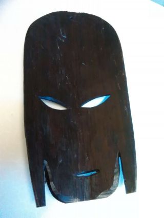 Vintage African Tribal Hardwood Wall Mask 5