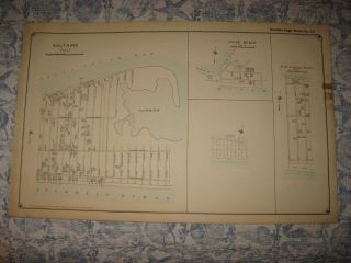 Antique 1915 Saltaire Fire Island Gilgo Beach Suffolk County York Map Rare