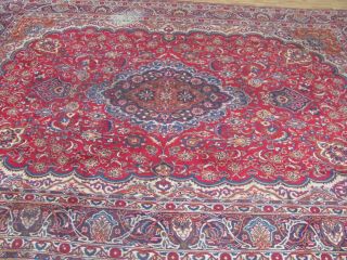 A FANTASTIC OLD HANDMADE MASHADE KHORASON ORIENTAL XL CARPET (410 x 290 cm) 4