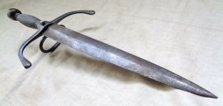 C.  1600 Old / Antique Left Hand Dagger Saxon Germanic? No Knife Rapier Sword