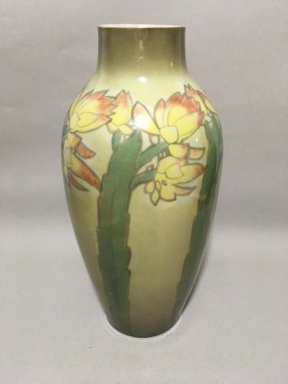 Hand Painted Arts & Crafts tall 10 
