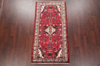Vintage RED Bakhtiari Persian Oriental Area Rug Hand - Knotted Wool Carpet 4 ' x 7 ' 3