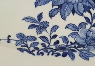 MAGNIFICENT VERY LARGE ANTIQUE CHINESE BLUE&WHITE PORCELAIN 18th C PLATE/DISH 1 10