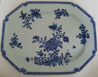 Magnificent Very Large Antique Chinese Blue&white Porcelain 18th C Plate/dish 1