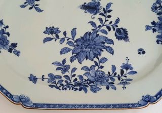 MAGNIFICENT VERY LARGE ANTIQUE CHINESE BLUE&WHITE PORCELAIN 18th C PLATE/DISH 1 4