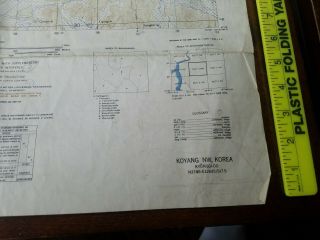 KOYANG NW Korea paper Map First Edition Sheet 6527 AMS 9