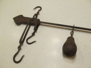 Vintage Iron Hanging Balance Bar Scale