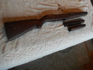 Usgi M - 1 Garand Rifle Wood Stock W Both Matching Handguards Ihc 2872 1952 Date