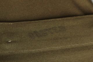 Vtg Men ' s 1940s WWII US Army Officers Green Wool Uniform Shirt M Long WW2 7324 7
