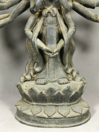 Chinese Bronze Guan Yin Buddha image with Multiple Arms 2