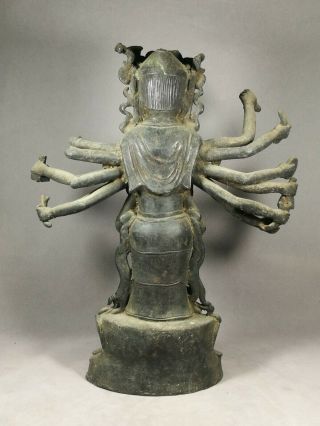 Chinese Bronze Guan Yin Buddha image with Multiple Arms 8