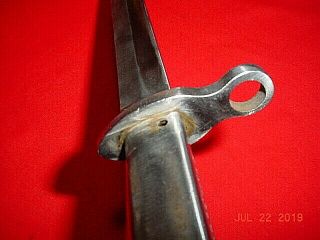 WW1 TURKISH MAUSER ERSATZ M1917 BAYONET with SCABBARD 12