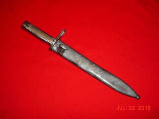 WW1 TURKISH MAUSER ERSATZ M1917 BAYONET with SCABBARD 2