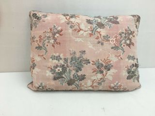 18th Century Pink/silver Pillow 1780 