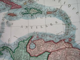 1835 RARE MAP TEXAS in MEXICO CENTRAL AMERICA CUBA FLORIDA ANTILLES 5
