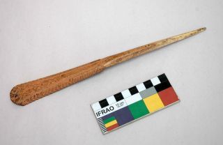 Old Vintage Papua Guinea Bone Lime Spatula Knife