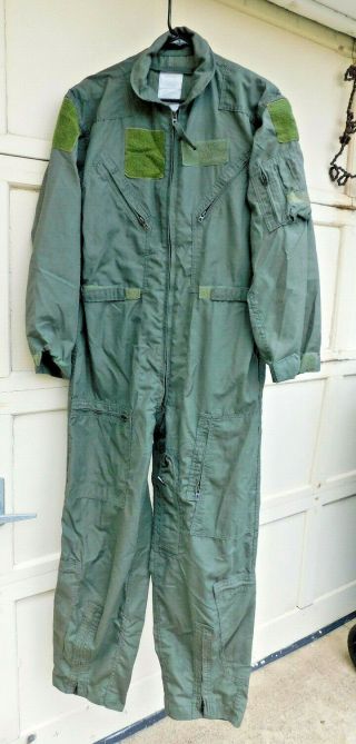Flight Suit Coveralls Cwu - 27/p Green Aramid 42 - Short