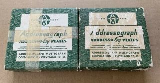 Vintage Addressograph Addressoloy Embossing Plates B - 5300 Id Dog Tags