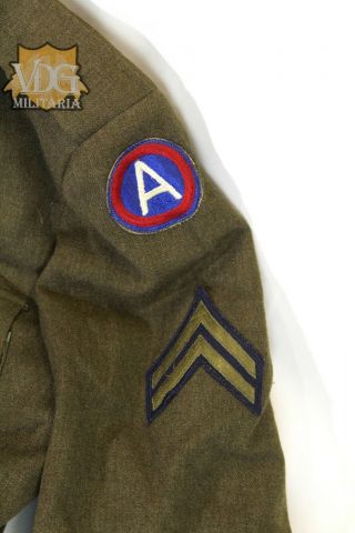 Korean War era U.  S.  Army 3rd Army Corporal Patched Ike Jacket 2