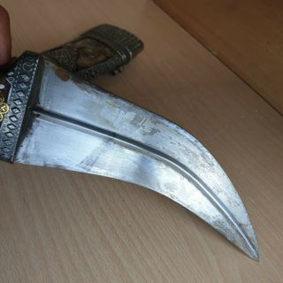25 Old Antique Islamic Yemeni Silver Plated Dagger Jambiya Khanjar Kindjal 10