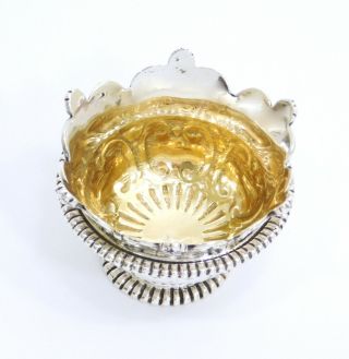 WILLIAM B MEYERS STERLING SILVER MONTEITH PUNCH BOWL & CROWN GOLD WASH MINIATURE 6