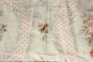 French Antique Roses & Baskets Frame Home Cotton Fabric Yardage Warp Print 3y21 